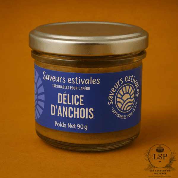 délice d'anchoiade en pot de 90, les saveurs de provence