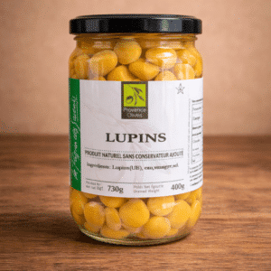 Lupins apéritif graines en saumure croquantes riches en protéines végétales