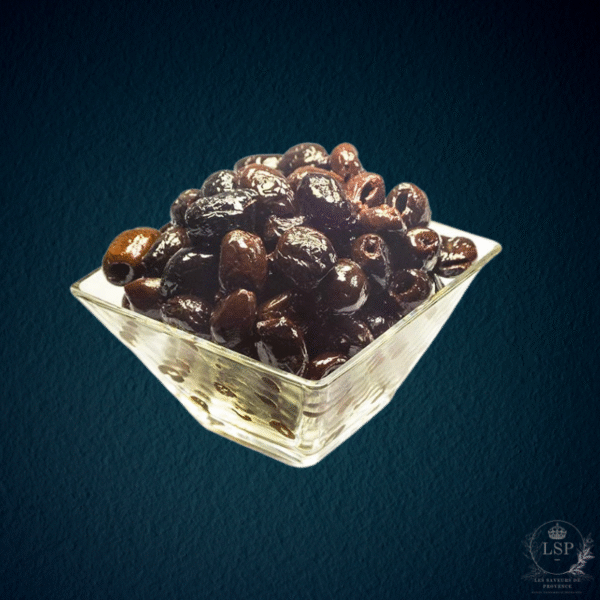 olives noires à la grecque denoyautées
