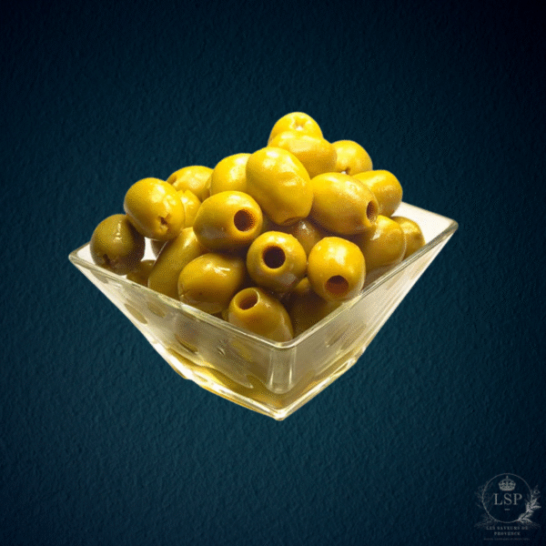 olives vertes dénoyautées - Les saveurs de Provence