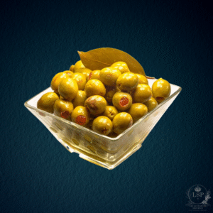 olives vertes farcies aux poivrons