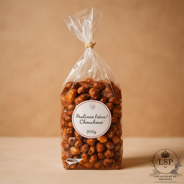 Chouchous, cacahuètes caramélisées artisanales Les Saveurs de Provence