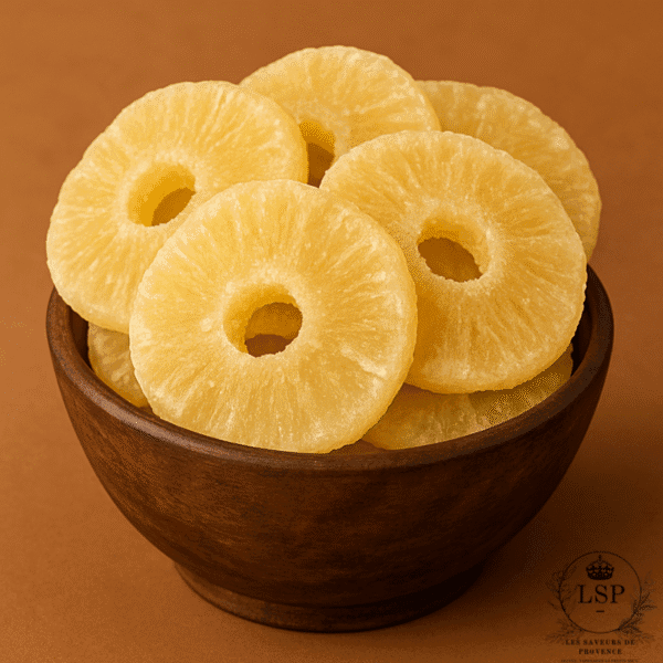 ananas déshydratés en tranche