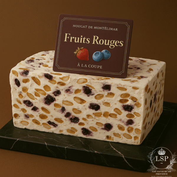 nougat de montélimar fruits rouges
