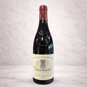 Bouteille Gigondas rouge Les Dentelles en Armoiries Gigondas La Cave Grenache Syrah Mourvèdre Dentelles de Montmirail Vaucluse