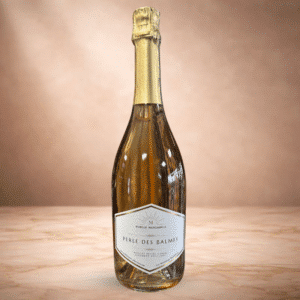 Bouteille rosé pétillant apéritif Perle des Balmes Famille Manganelli Muscat bio Beaumes-de-Venise