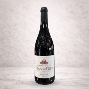Bouteille Plan de Dieu rouge 2023 Terranéa Côtes du Rhône Villages Grenache Syrah Mourvèdre Vaucluse