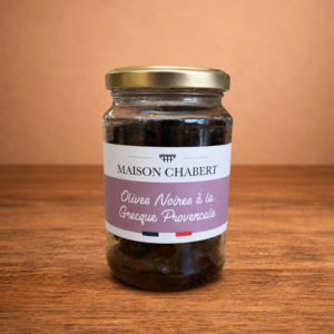 Olives noires à la provençale artisanales herbes de Provence Maison Chabert
