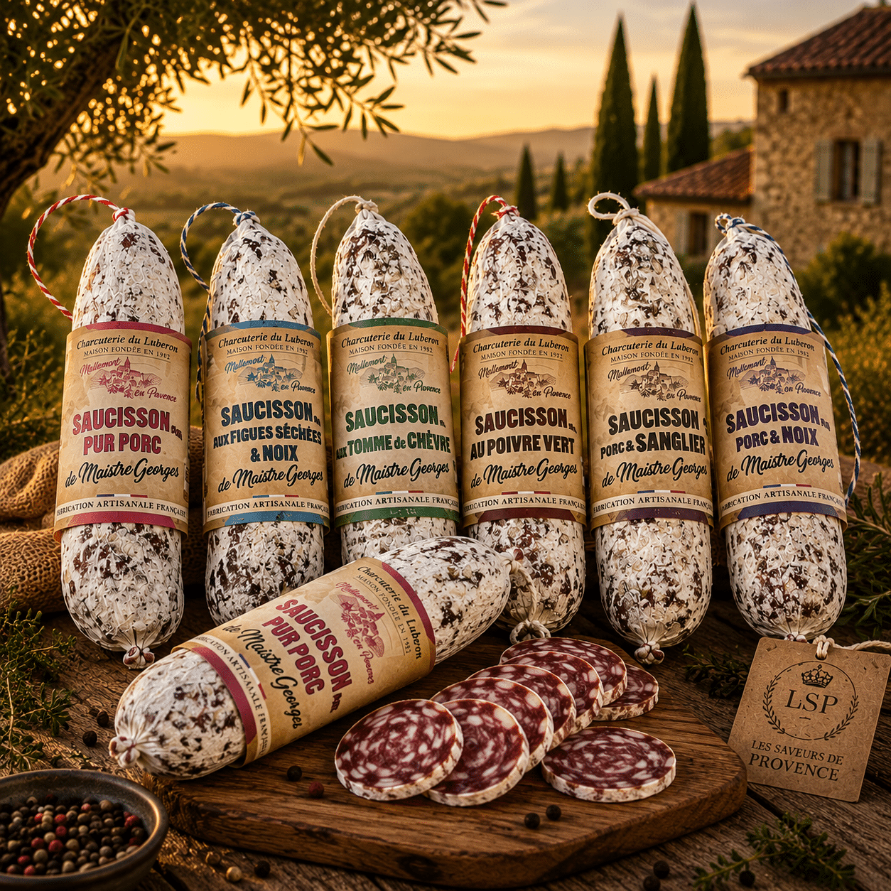 Saucisson artisanal de Provence : guide complet en 5 saveurs authentiques