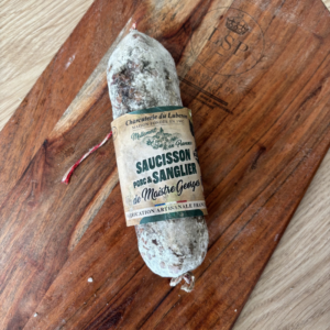 saucisson au sanglier artisanal porc et sanglier Maistre Georges Charcuterie du Luberon