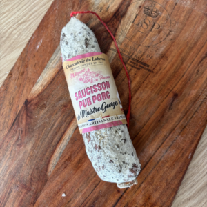 saucisson pur porc artisanal Maistre Georges Charcuterie du Luberon